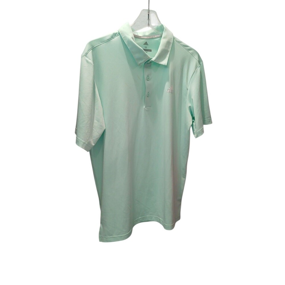 Adidas Golf Polo Shirt Men’s Medium Green Short SleevePerformance AthleticCasual